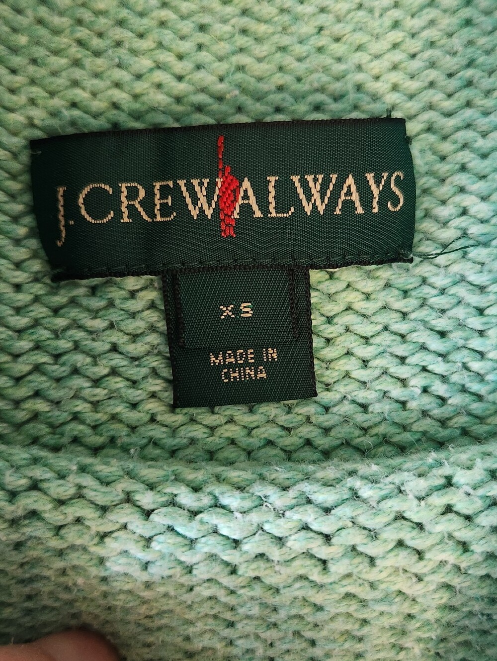 J. Crew Always Rollneck Cropped Sweater in Mint XS - Picture 5 of 11